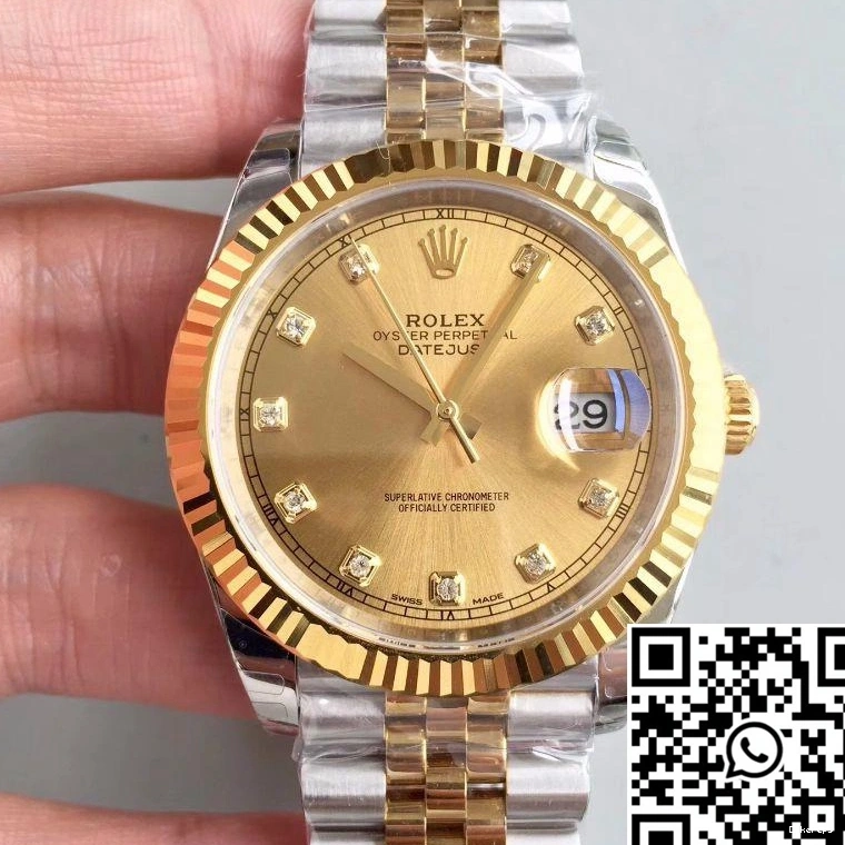 EW Datejust 116333 Factory Champagne II Dial 41MM Rolex 0316